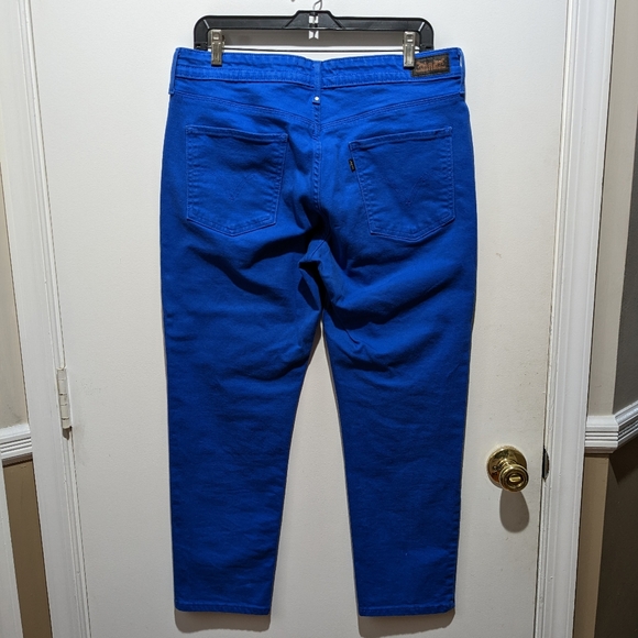 Women's LEVI'S Mid-Rise Skinny Cobalt blue jeans - Picture 10 of 11
